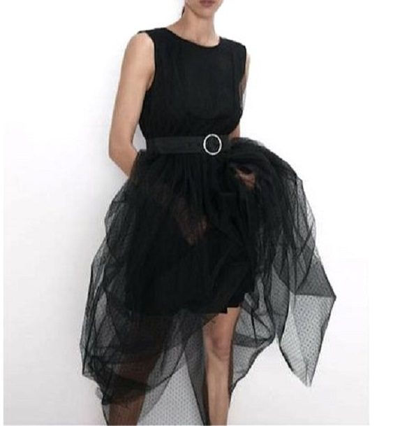 Thumbnail: Zara Tulle Maxi Dress sz 10
