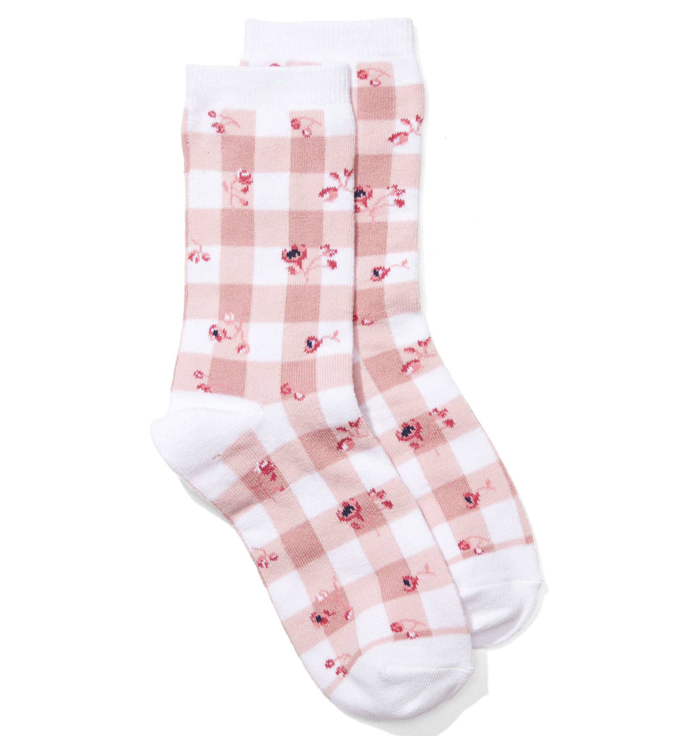 Dotti Gingham Print Socks