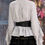 Thumbnail: Trelise Cooper In A Ruffle Shirt sz 8