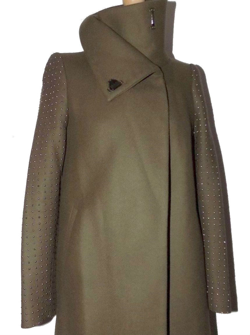 Thumbnail: Zara Studded Sleeve Applique Coat