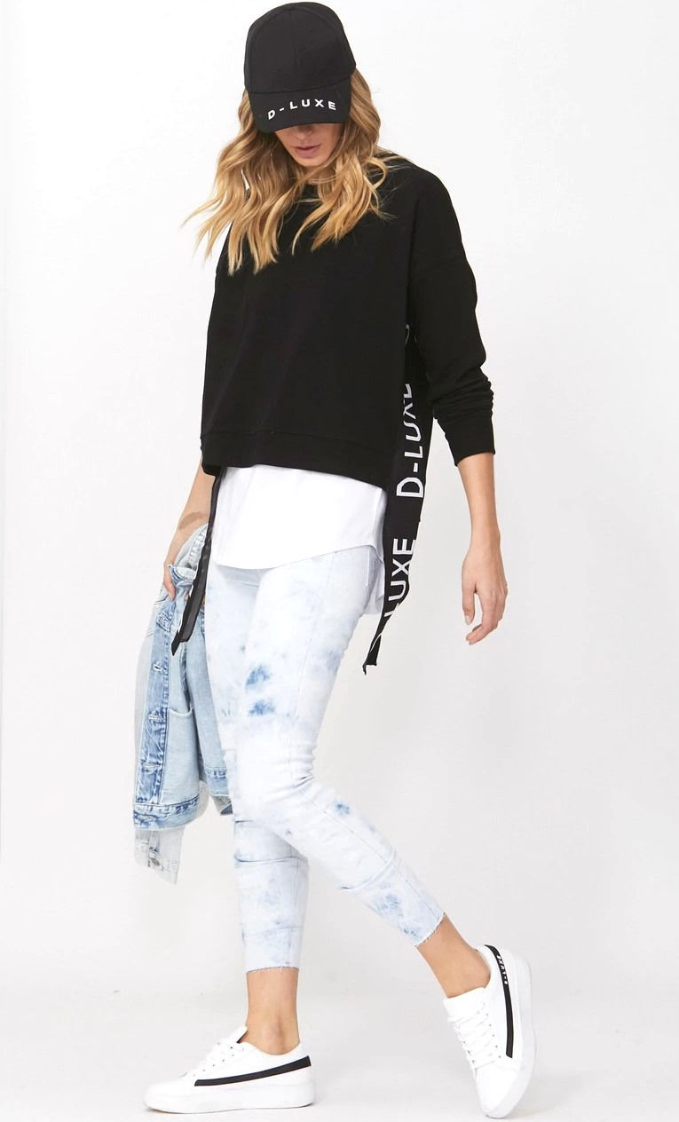 Thumbnail: Decjuba Luxe Logo Tape Sweat