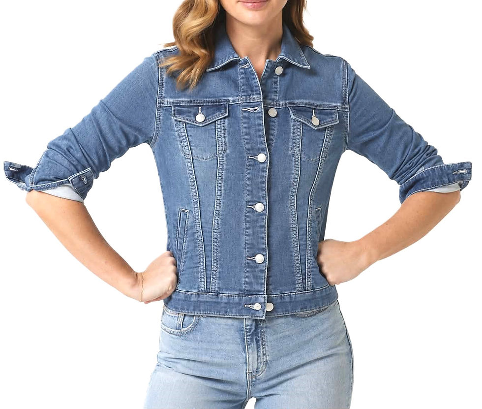 Thumbnail: Just Jeans Amaze Trucker Jacket sz 16