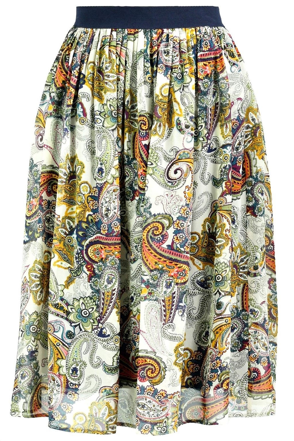 Thumbnail: Cooper Tick Tuck Silk Skirt sz 10
