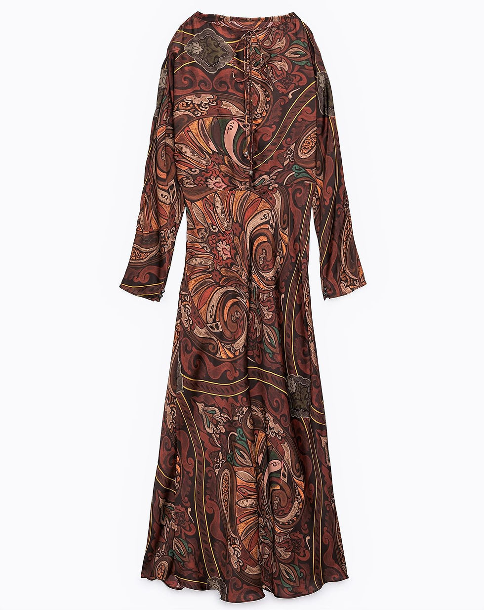 Thumbnail: Zara Satin Maxi Dress sz 10