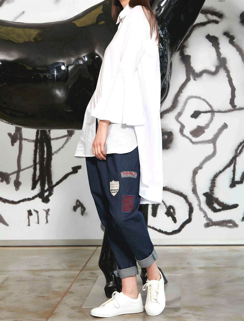 Thumbnail: Cooper Patch Me If You Can Jeans sz 10
