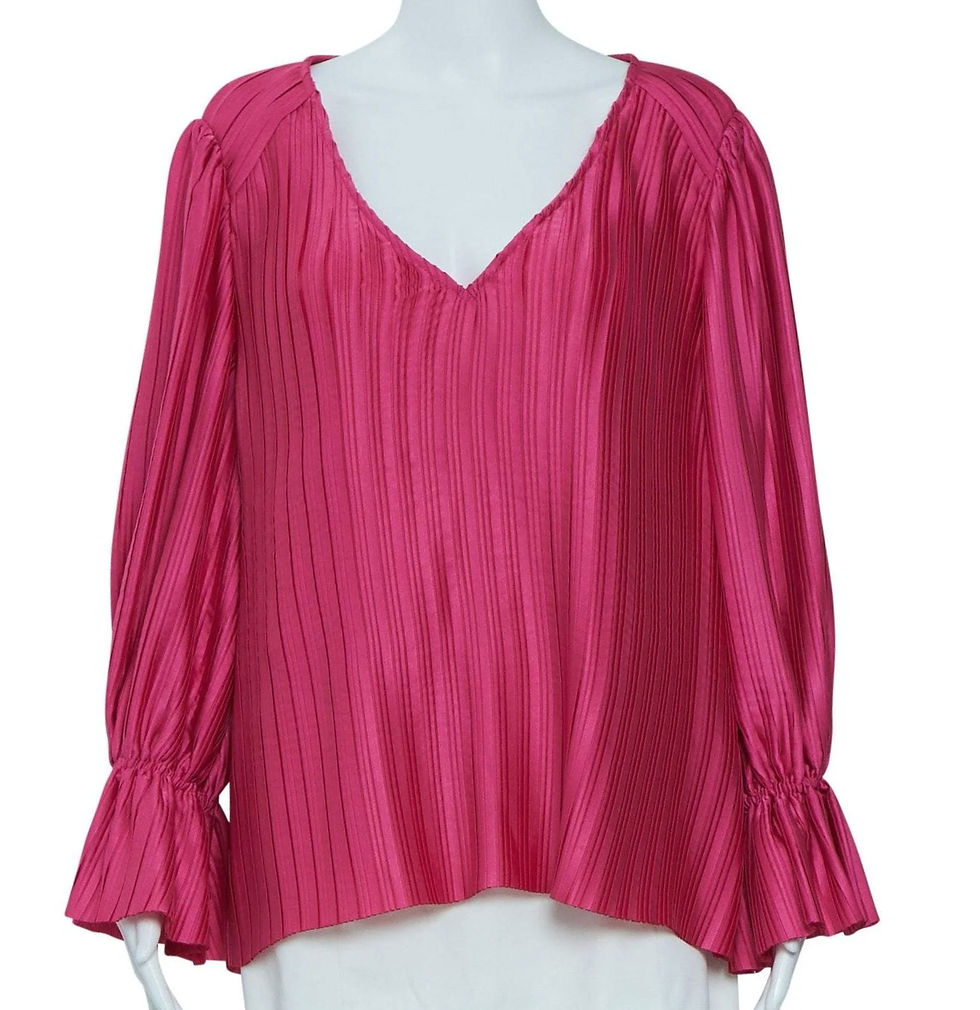 Thumbnail: Country Road Puff Sleeve Blouse sz 12
