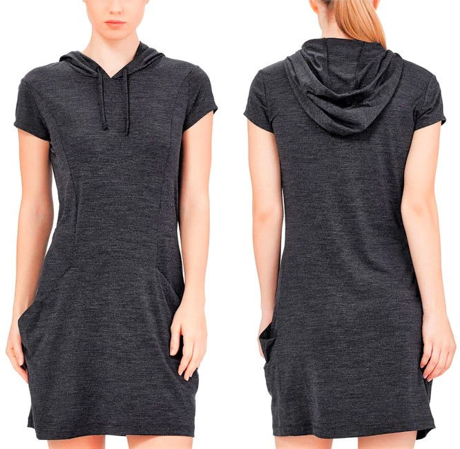 Thumbnail: Icebreaker Yanni Hooded Dress sz 10