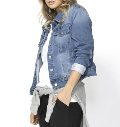 Thumbnail: Betty Basics Jett Denim Jacket sz 8