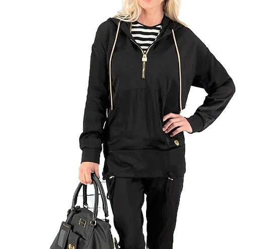 Thumbnail: Paula Ryan Zipped Hood Tunic sz 12