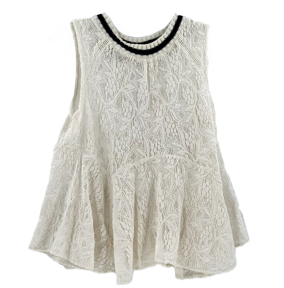 Thumbnail: Free People Maisie Lace Top sz 12