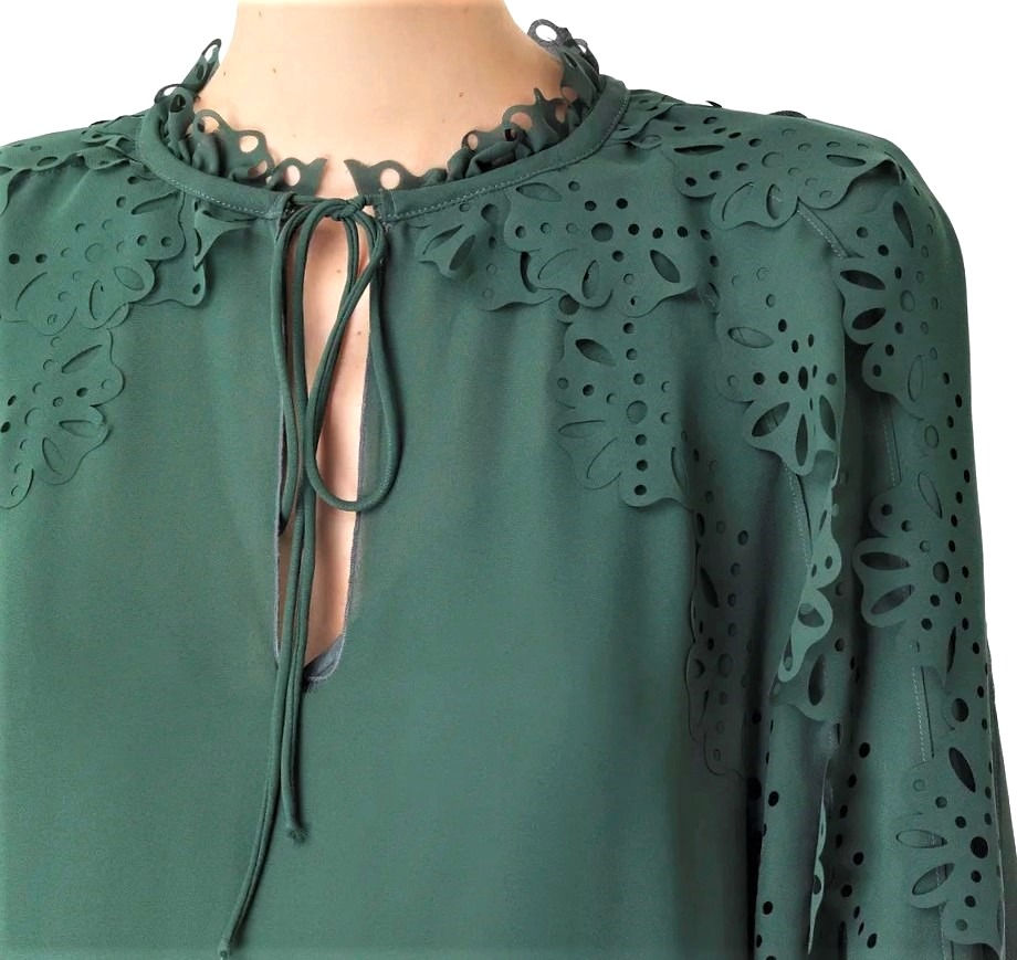 Thumbnail: See by Chloe Laser Cut Blouse sz 38