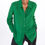 Thumbnail: Zara Kelly Green Silk Shirt sz 8
