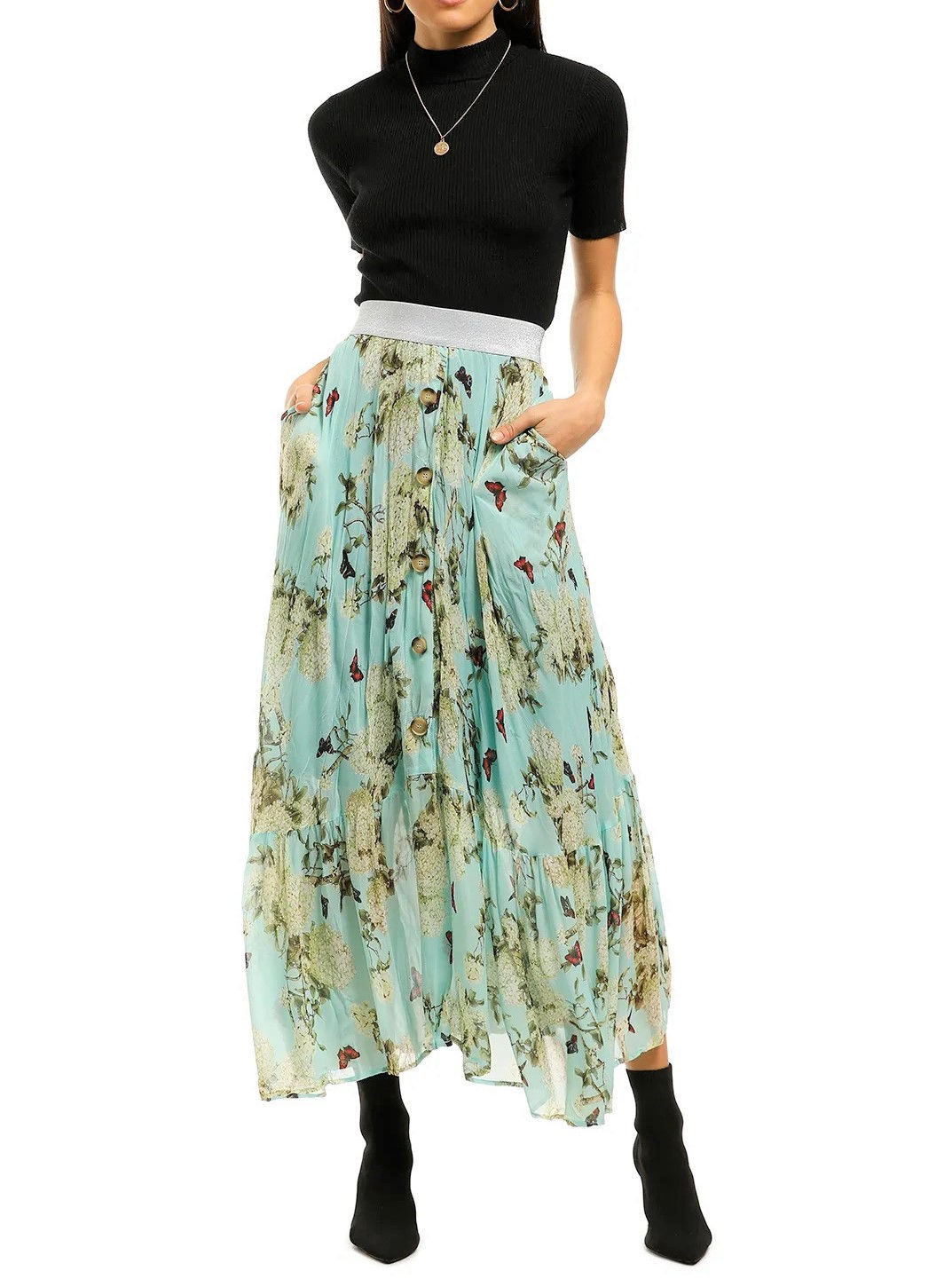 Curate Long Heart Skirt sz 14