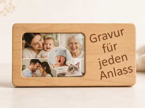 Bilderrahmen Geburt Baby mit Geburtsdaten personalisiert