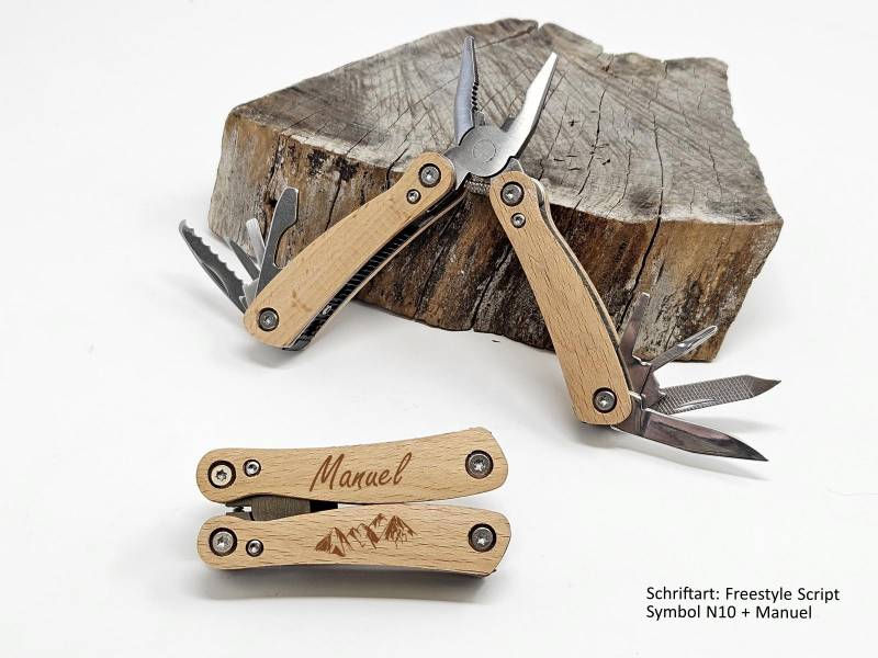 Multitool personalisiert Mini mit Name und Symbol