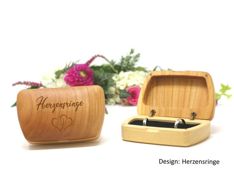 Holzschatulle Hochzeit Ringe