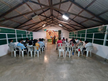 Worship service on the base
