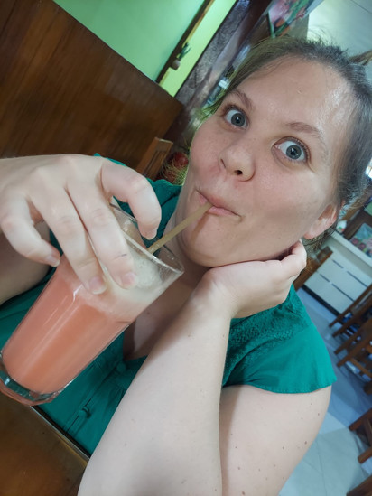 Drinking camu camu