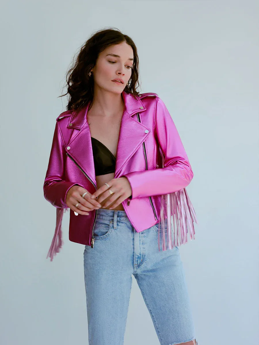 The Might Company Fringe Jacket