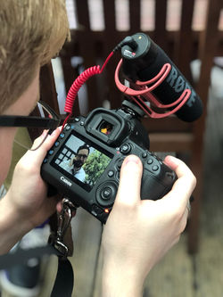 Watching footage on camera