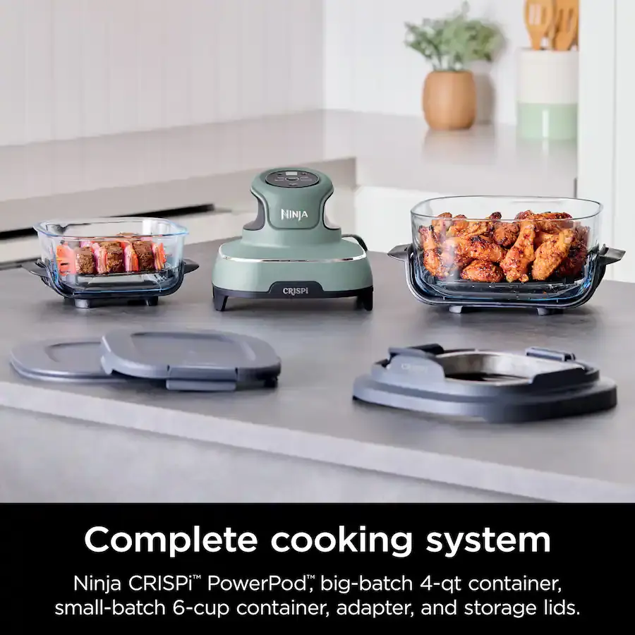 Thumbnail: Ninja CRISPi 4-in-1 Portable Glass Air Fryer - Sage