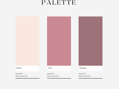 Romantic Pink Color Palette for your Wedding