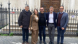 Gruppo dirigenti Azione Calabria con Ettore Rosato e i nuovi aderenti a Roma.
