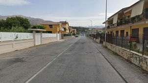 Via Paolo Borsellino a Scalea interessata dagli interventi