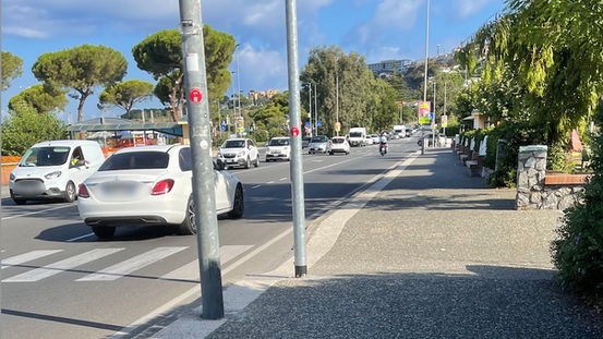 Incrocio Corso Mediterraneo Scalea traffico congestionato