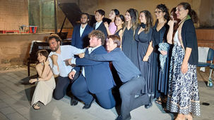 Cast dell’opera L’Elisir d’Amore workshop Opera Studio Verbicaro