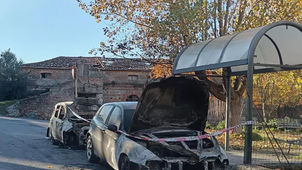 Auto distrutte da incendio notturno a Santa Domenica Talao