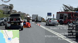 attraversamento pedonale pericoloso sulla statale 18 ad Acquappesa nei pressi della scuola