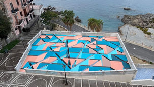 Murale di Joys a Diamante – Festival delle Arti e delle Culture, terrazza di Largo Savonarola