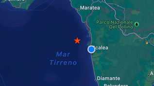Scalea, scossa di terremoto 5.1, ma a 286 Km di profondità