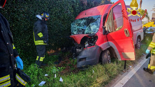 Incidente stradale SS18 Pizzo intervento Vigili del Fuoco