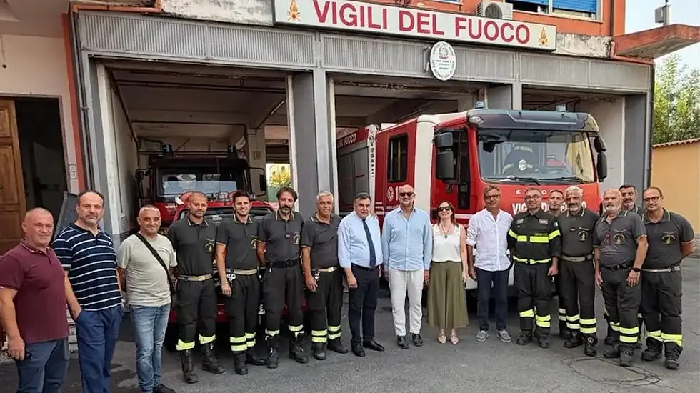 Paola, sopralluogo di Faragalli nella sede dei Vigili del fuoco: il secondo in circa 60 anni