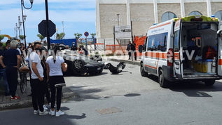 Praia a Mare, si capovolge un Suv Bmw. Incidente con la stessa dinamica di quello di ieri