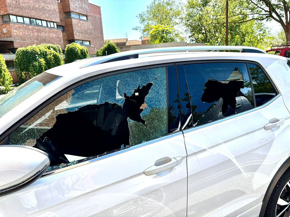 Auto vandalizzata ospedale Cetraro