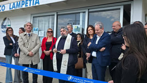 Inaugurazione Info Point Parco Marino regionale Riviera dei Cedri al porto di Cetraro con autorità locali