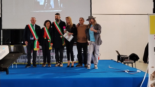 Delegazione Comune Laino Borgo all'Expo Bike Ferrara 2026 con Sindaco Mariangelina Russo
