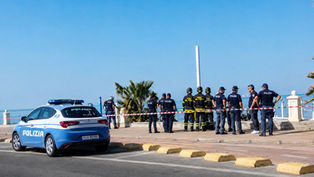 a Paola per il lutto cittadino in memoria di Diallo El Hadji Mamadou, morto in un incidente sul lavoro