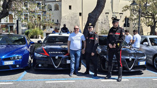 Scalea, raduno Alfa Romeo Giulia: presenti anche i Carabinieri