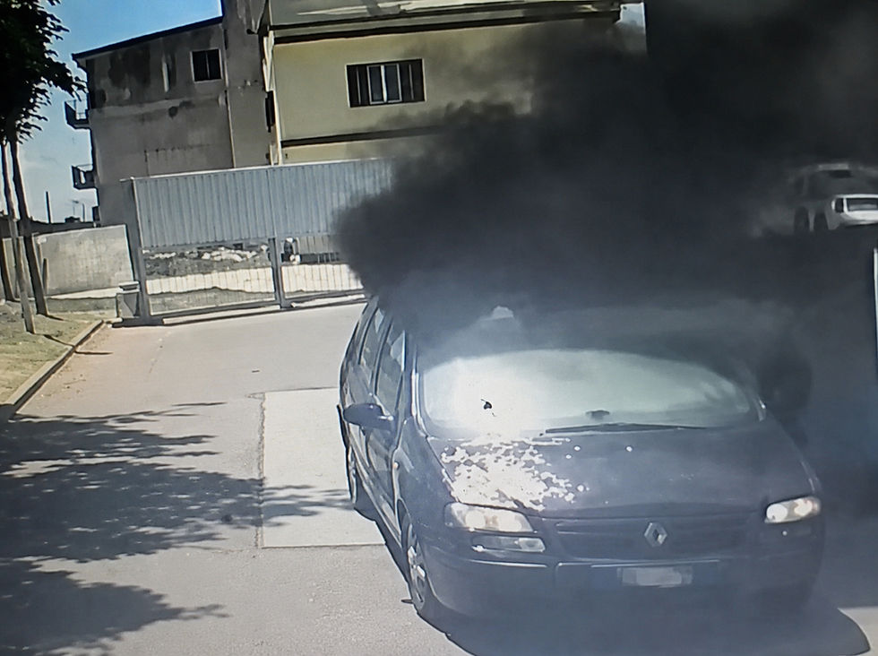 Auto coinvolta nel rogo ad Amendolara dove sono morti quattro braccianti agricoli pachistani