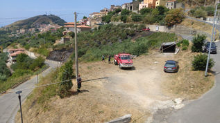 Vandali in azione a Bonifati: incendio in uliveto e cancello usato come legna da ardere