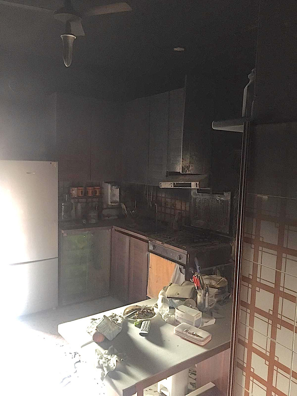 Praia a mare, incendio in abitazione