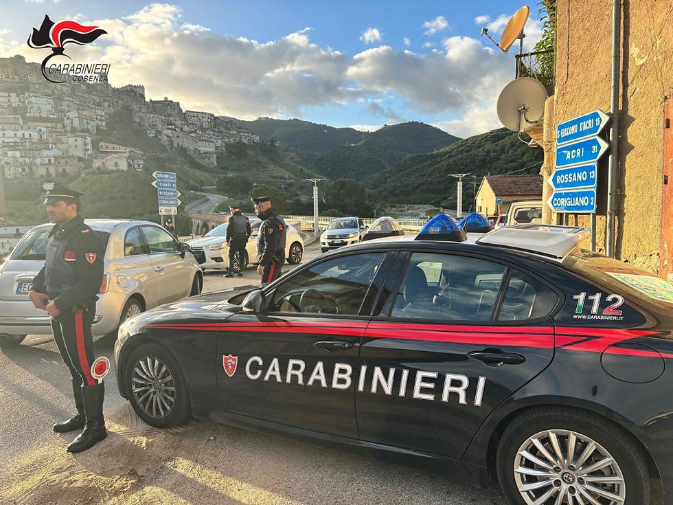 Carabinieri a Corigliano Rossano