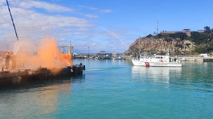 Incendio al porto di Cetraro: esercitazione ieri delle forze di pronto intervento