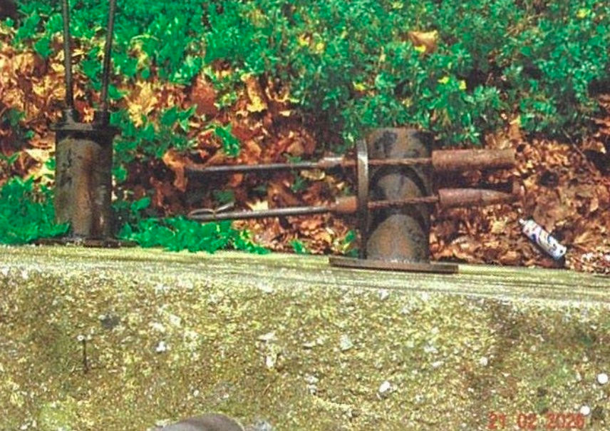 Muro di contenimento danneggiato Verbicaro via Roma, micropali con cavi d'acciaio spezzati, dissesto idrogeologico Alto Tirreno Cosentino