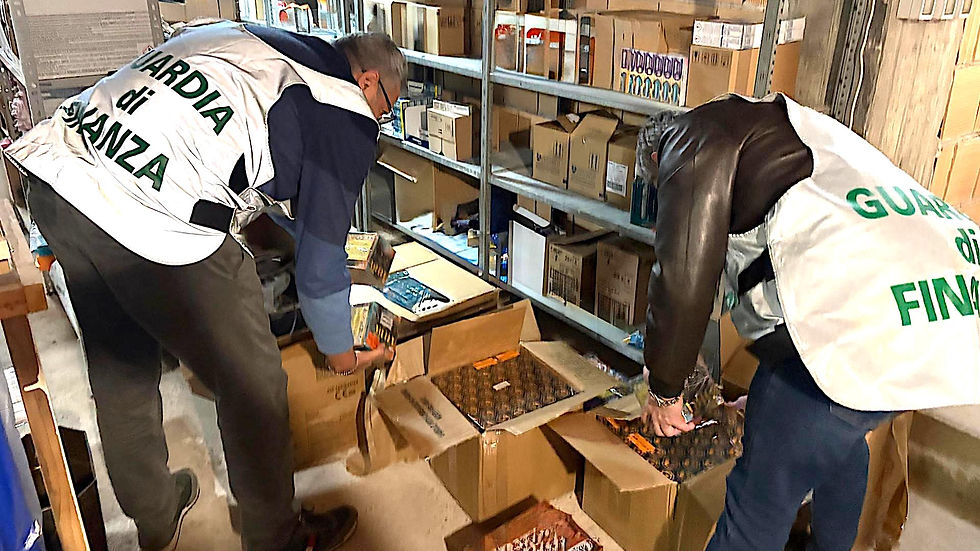 Controlli della Guardia di Finanza sui fuochi d’artificio illegali