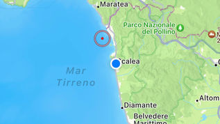Praia a Mare, scossa di terremoto 2.6 Ml alle 12.08